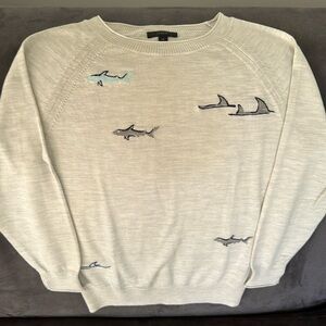 Fun Merino Wool Graphic JCrew Sweater